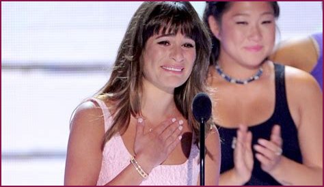 Lea Michele Gives Emotional, Moving Speech For Cory Monteith At TCAs